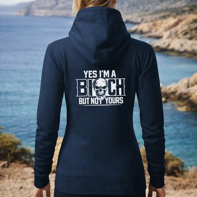 YES I’M A BITCH BADAZZ dámská mikina s potiskem streetwear Námořní Modrá – Hledejceny.cz