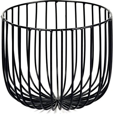 Košík SERAX Metal Sculptures M 18x18 cm, čierna