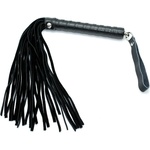 Rimba Leather Whip 35cm Black