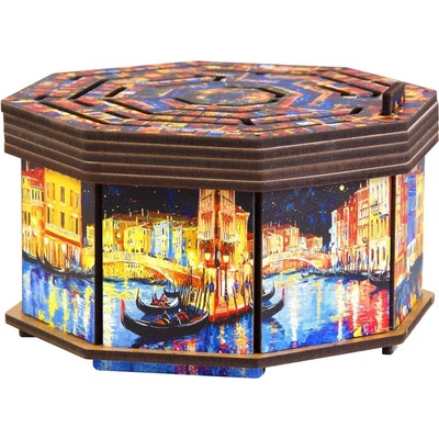 EscapeWelt Dřevěný hlavolam Art Secret Maze Box