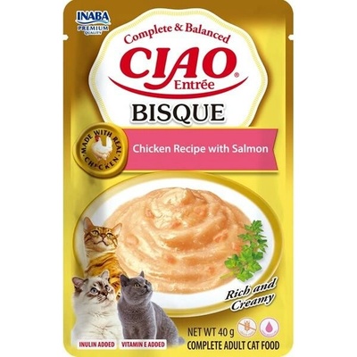 Inaba Ciao Entrée Bisque kuracie a losos 40 g