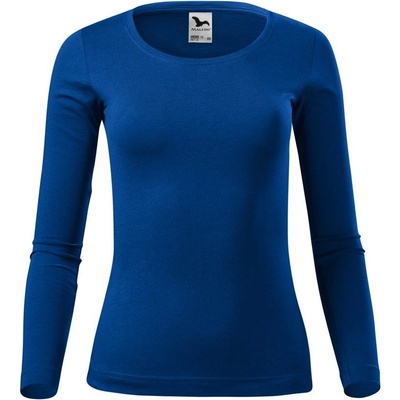 MALFINI Dámske tričko s dlhým rukávom Fit T Long Sleeve Kráľovská modrá
