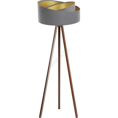 BPS Koncept Подова лампа GALAXY 1xE27/60W/230V сива/wenge (BS0481)