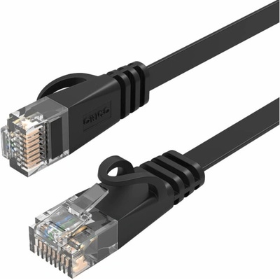 Orico PUG-C6B CAT6 plochý RJ45 LAN 1 Gb/s 30m černý