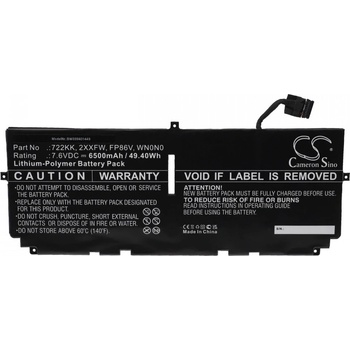 Image 1 of mitsu Батерия за Dell XPS 13 9300 / XPS 13 9310 / 13 9380, 6500 mAh (BC/DE-9300)