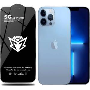 Apple Защитно стъкло SG Super за Apple iPhone 13 Pro Max/iPhone 14 Plus - Черен KP24135
