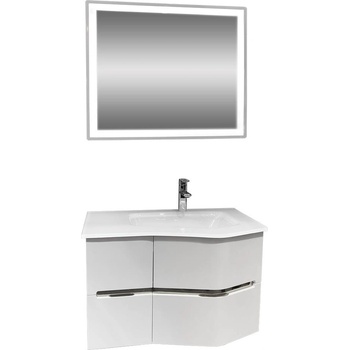 Makena Комплект шкаф с умивалник led огледало Севиля (3445857)