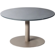 Tribu T-Table 80x35 cm rám lakovaná nerez white deska glazovaný lávový kámen wenge