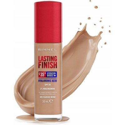 Rimmel Lasting Finish 25h Foundation Make-up 201 Classic Beige 30 ml