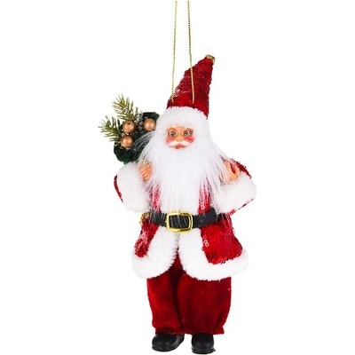 LAALU Santa na zavesenie s vetvičkami 20 cm