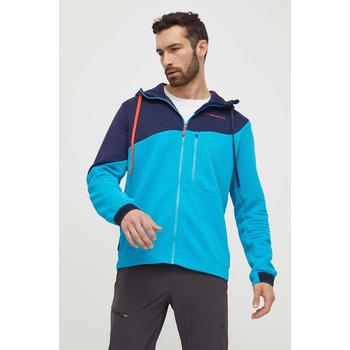 La Sportiva Спортен суичър LA Sportiva Method Hoody в синьо с качулка с десен N95614643 (N95614643)