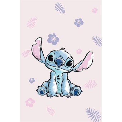 Jerry Fabrics Ružová detská deka Lilo a Stitch