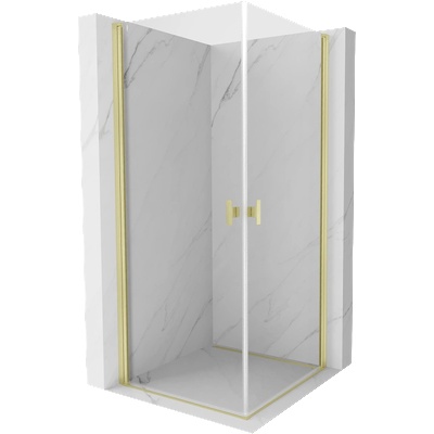 Mexen Mist-B Duo обертаема душ кабина 70 x 70 см, прозрачна, злато четкана - 8A2-070-070-55-00 (8A2-070-070-55-00)