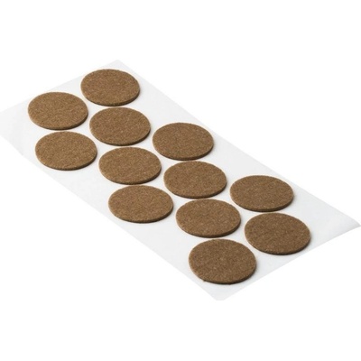 Walteco Filcové podložky, průměr 40mm, samolepicí, hnědé, 12 ks , 85051 – Zbozi.Blesk.cz