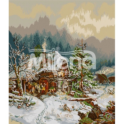 Milena Style Ковачницата - гоблен със схема конци dmc 1: 4