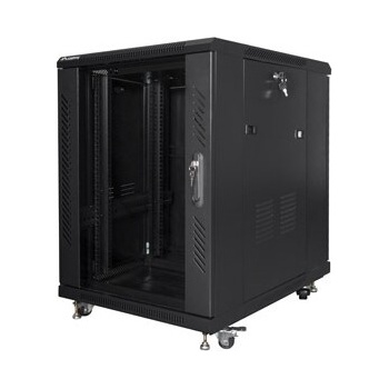 Lanberg Комуникационен шкаф Lanberg rack cabinet 19" free-standing 15U/600x800 (flat pack) black (FF01-6815-12B)