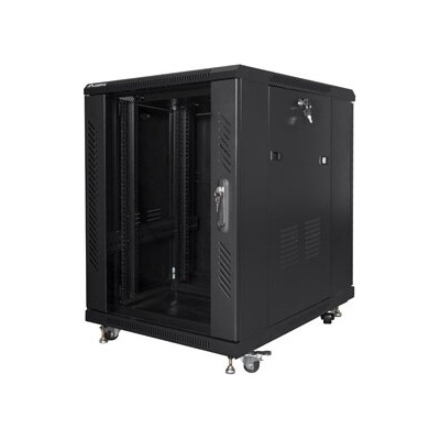 Lanberg Комуникационен шкаф Lanberg rack cabinet 19" free-standing 15U/600x800 (flat pack) black (FF01-6815-12B)