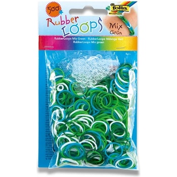 Loops Gumičky Rubber 500 ks mix zelená