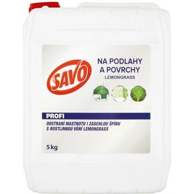 Savo PROFI na podlahy a povrchy Lemongrass 5 kg