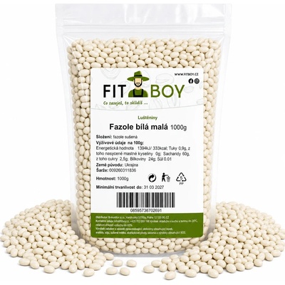 Fitboy Fazuľa biela malá 1 kg