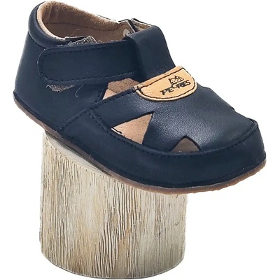 Pegres kožené barefoot sandálky b1096 černé