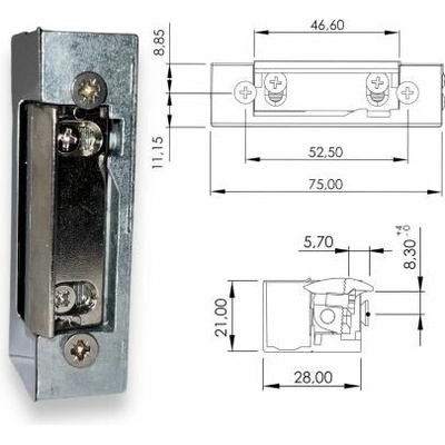 DORCAS El.otvírač 45NF 6-12V AC/DC 21mm 1211