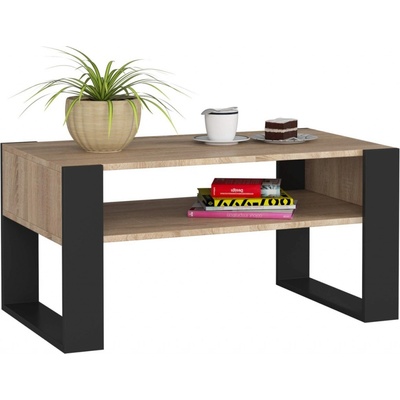 Ak furniture DOMI dub sonoma / černý – Zboží Dáma