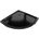 Mexen Flat пoлукръгъл тънък душ коритo 100 x 100 см, черен, сифон черен - 41701010B (41701010B)