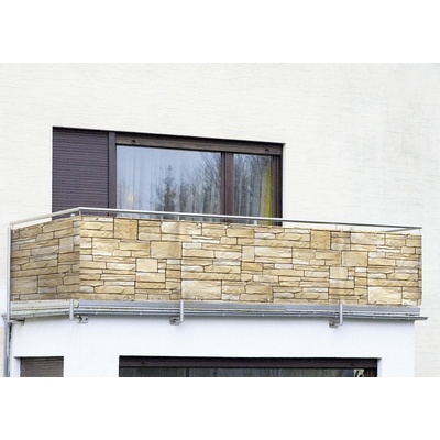Maximex Balkonový potah s ozdobným kamenným motivem, 500 x 85 cm