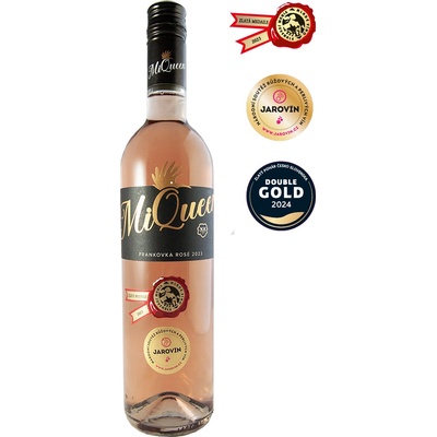 Vinařství MiQueen Frankovka Rosé pozdní sběr polosuché růžové 2023 12% 0,75 l (holá láhev)