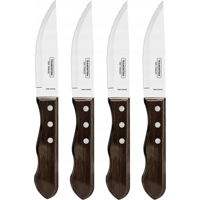 TRAMONTINA 4 JUMBO Wood CHURRASCO Steakové Nože