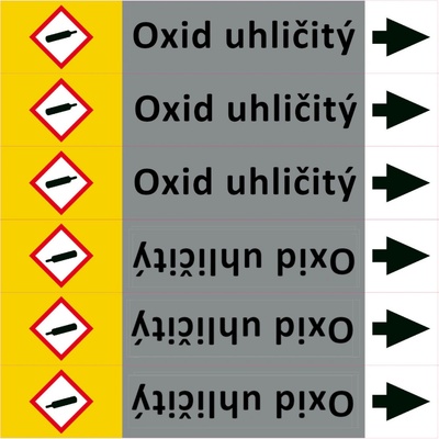 Nadrzenapalivo.cz Značení potrubí ISO 20560, oxid uhličitý PZAL 007532