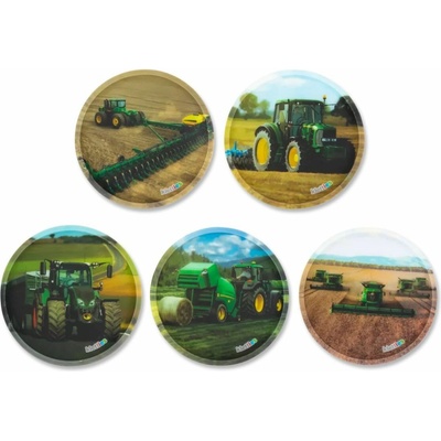 Sada ozdob na batoh Ergobag Kletties Set - Farm machines
