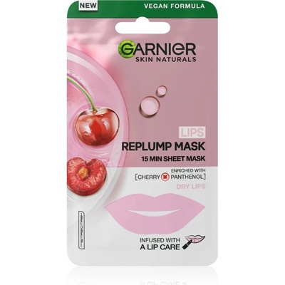 Garnier Skin Naturals Lips Replump Mask изпълваща маска за устни 5 гр