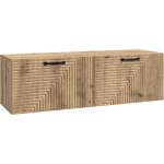 vidaXL Стенно монтиран ТВ шкаф 98 x 31 x 30 см Дъб артизан (898734)
