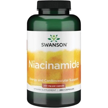 Swanson Niacin Niacinamid 500 mg 250 kapslí