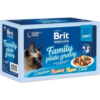 Brit Premium Cat D Filety v Jelly Family Plate 12 x 85 g