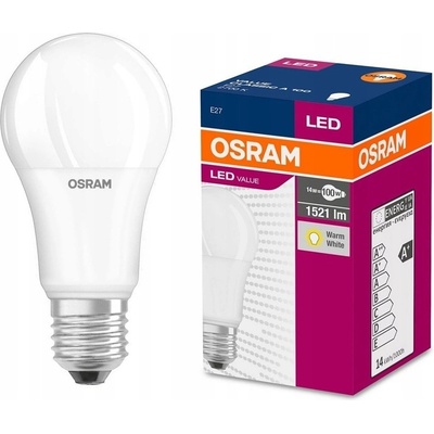 LEDVANCE LED E27 14,5W 2700K 1521lm VALUE A-klasik matná