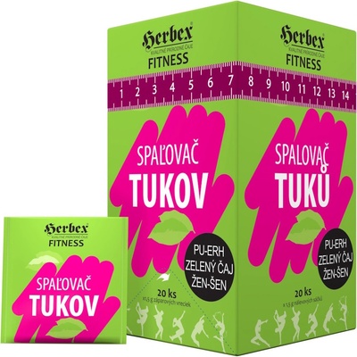 HERBEX Spalovač tuků čaj 20 x 1,5 g