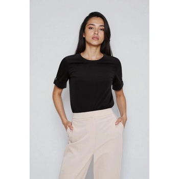 Moodo Памучна тениска черна Moodo Moodo | Cheren | ЖЕНИ | 38