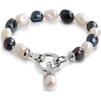 JwL Jewellery z pravých perel ve dvou odstínech JL0317