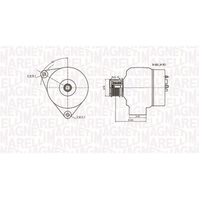 Alternátor MAGNETI MARELLI 063731209010
