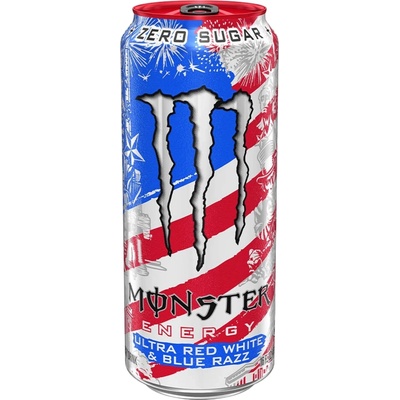 Monster Ultra Red White & Blue Razz 473 ml – Zboží Dáma