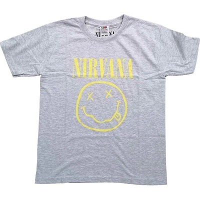 Nirvana Yellow Smiley šedá