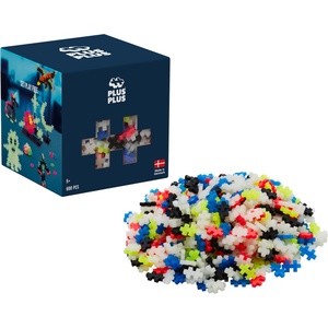 Plus-Plus Plus Plus - 600 Creative Building Blocks Glow-in-the-Dark - 3974