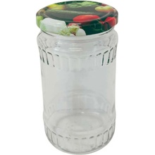Marex Trade Sklenice zavařovací TWIST kulatá +víčko 66 mm zelenina 24 ks x 370 ml