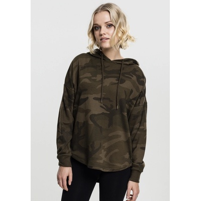 Ladies Camo Hoody burgundy camo