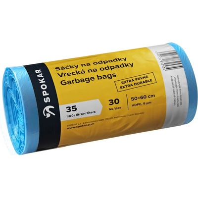 Spokar Sáčky HDPE 35 l 9 µm 30ks