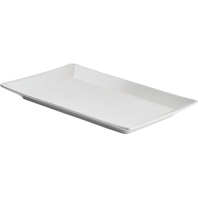 Metro Professional Mac biely kameninový tanier 25×14,5 cm