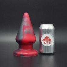 Topped Toys The Grip 106 Forge Red, prémiový silikónový análny kolík 18 x 8,6 cm
